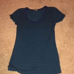 V-neck striped shirt